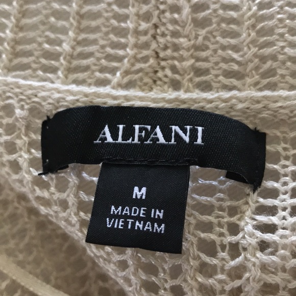 Lightweight open weave cardigan by Alfani NWOT - Picture 6 of 8